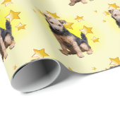 レイクランドテリア狩りドッグはスター ラッピングペーパー (ロールコーナー)