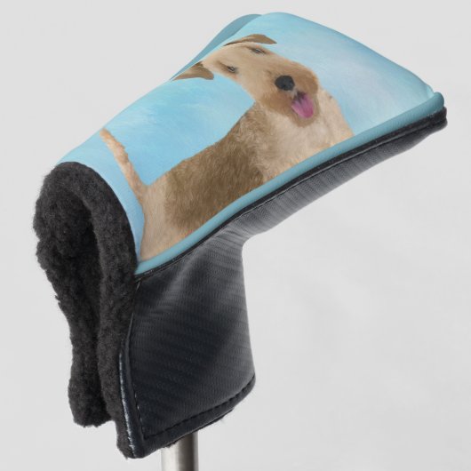レイクランドテリア絵画ズ – かわいいオリジナルドッグアート ゴルフヘッドカバー (3/4 正面)