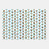 レイクランドテリア絵画ズ – かわいいオリジナルドッグアート ラッピングペーパーシート (正面2)