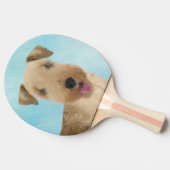 レイクランドテリア絵画ズ – かわいいオリジナルドッグアート 卓球ラケット (横)