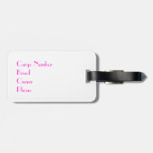 レイクランドテリア ラゲッジタグ (裏面横)