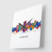 レイクランドフロリダスカイライン スクエア壁時計 (傾斜)