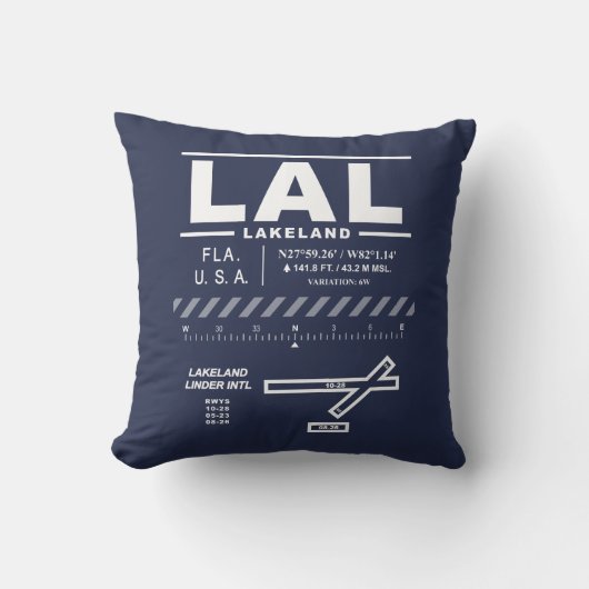 レイクランドリンダー国際空港 LAL クッション (正面)