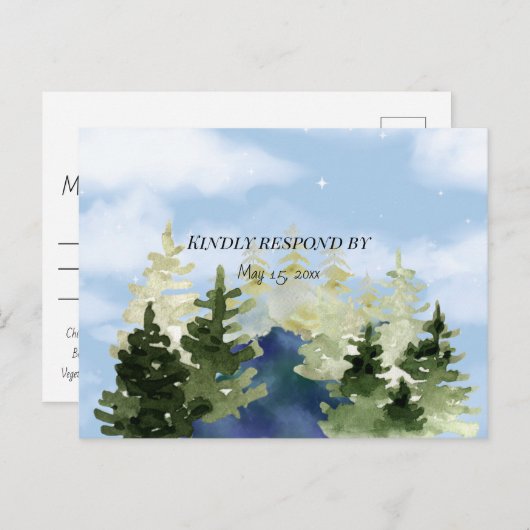 レイクリゾー結婚トインザマウンテンズ ポストカード (正面/裏面)