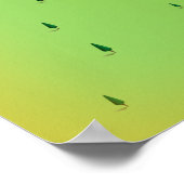 レイクリビングストンテキサス州地図 ポスター (角)