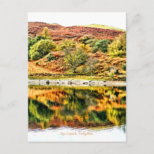 レイクリフレクションズウェールズイギリス ポストカード (正面)