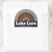 レイクルアーノースカロライナ虹 長方形シール (バッグ)