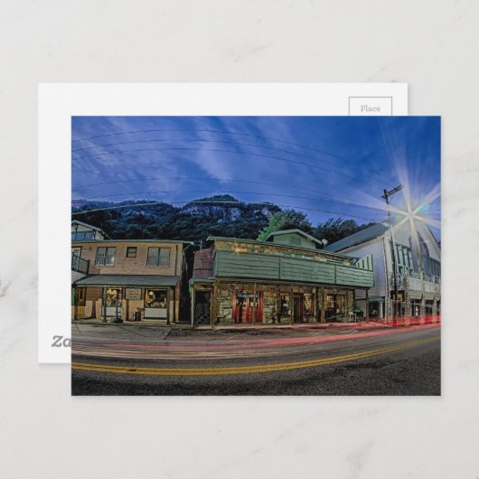 レイクルアー北キャロル近くの煙突の岩の小さな町 ポストカード (正面/裏面)