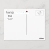 レイクルイズアルバータカナダ ポストカード (裏面)