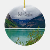 レイクルイズバンフカナディアンロッキーズトラベルオーナメント セラミックオーナメント (裏面)