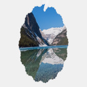 レイクルイズ湖での反射 – Banff NP，カナダ オーナメントカード (右)
