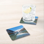 レイクルイズ湖での反射 – Banff NP，カナダ スクエアペーパーコースター (インサイチュ)