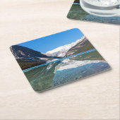 レイクルイズ湖での反射 – Banff NP，カナダ スクエアペーパーコースター (アングル)