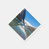 レイクルイズ湖での反射 – Banff NP，カナダ スタンダードカクテルナプキン (角)