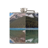 レイクルイズ湖での反射 – Banff NP，カナダ フラスク (裏面)