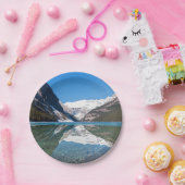 レイクルイズ湖での反射 – Banff NP，カナダ ペーパープレート (パーティー)