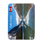 レイクルイズ湖での反射 – Banff NP，カナダ マグネット (縦)