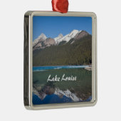 レイクルイズ湖での反射 – Banff NP，カナダ メタルオーナメント (右)