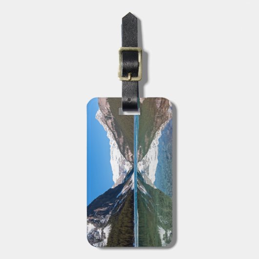 レイクルイズ湖での反射 – Banff NP,カナダ ラゲッジタグ (正面縦)