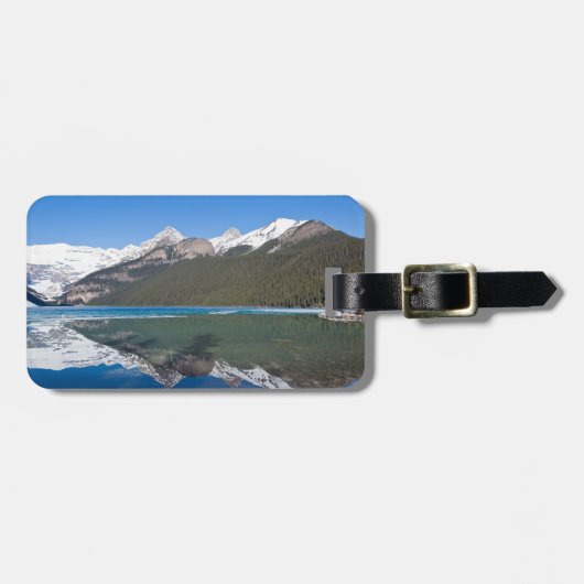 レイクルイズ湖での反射 – Banff NP,カナダ ラゲッジタグ (正面横)