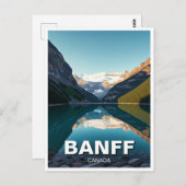 レイクルイズ湖アットバンフ国立公園カナダ ポストカード (正面/裏面)