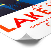 レイクルイズ湖カナダのヴィンテージ旅行ポスター ポスター (角)