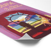 レイクルイズ湖カナダヴィンテージ旅行ポスター ポスター (角)