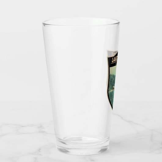 レイクルイセアルバータカナダトラベルアートヴィンテージ タンブラーグラス (右)