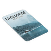 レイクルイセアルバータカナダトラベルアートヴィンテージ マグネット (右側)