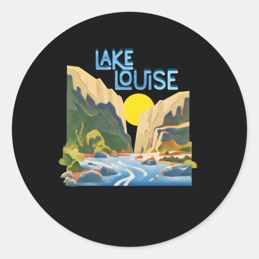 レイクルイセバンフ国立公園アルバータカナダ ラウンドシール (正面)