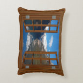 レイクルイーズ山反射レイクウフェイクィンドウ アクセントクッション (裏面(縦))