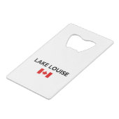 レイクルーズカナダ国旗の淡い色 クレジットカード栓抜き (裏面アングル)