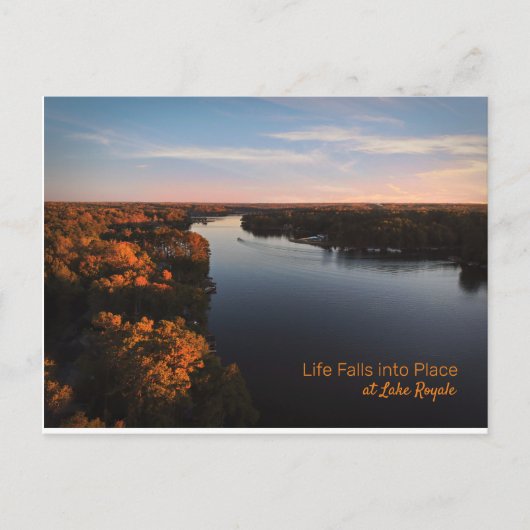 レイクロイヤルサンセットポストカード ポストカード (正面)