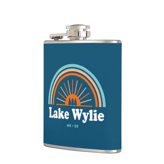 レイクワイリーノースカロライナ州サウスカロライナ虹 フラスク (左)