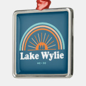 レイクワイリーノースカロライナ州サウスカロライナ虹 メタルオーナメント (左)