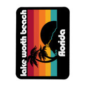 レイクワースビーチフロリダ マグネット (縦)