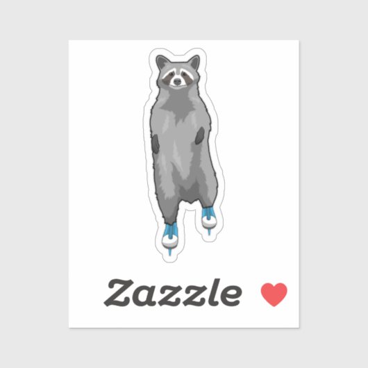 レイクーンアットアイススケートで滑るウィズアイススケート シール (シート)