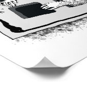 レイクーンスティングイングレートイラストレーション ポスター (角)