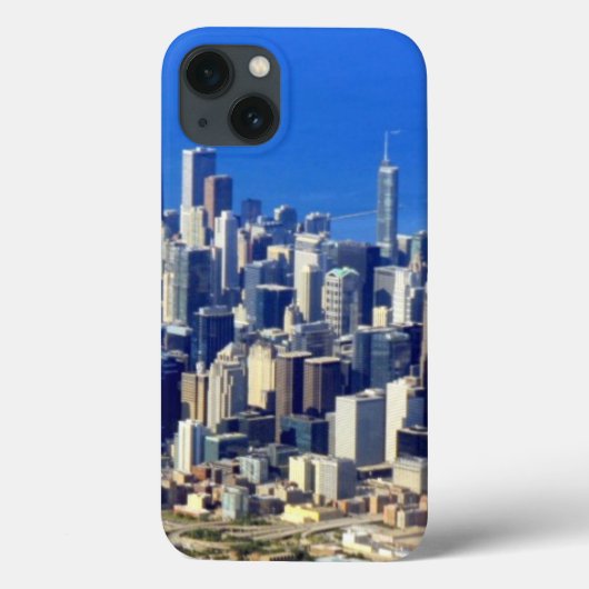 レイク付きシカゴダウンタウンの航空写真 Case-Mate iPhoneケース (裏面)