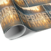 レイク凍っていウィズ春文字とサンライズ ラッピングペーパー (ロールコーナー)