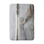 レイク凍ってい波止場 バスマット (正面縦)