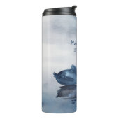 レイク反射 |ダスティーブルースワンブライダルパーティ タンブラー (回転左)