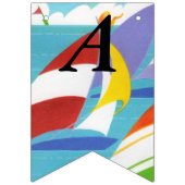 レイク数々のスカイの明るい色の帆船 バンティングフラッグ (第2の旗)