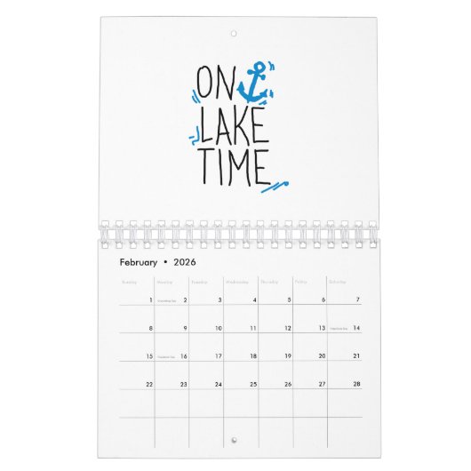 レイク時間 カレンダー (2月 2026)