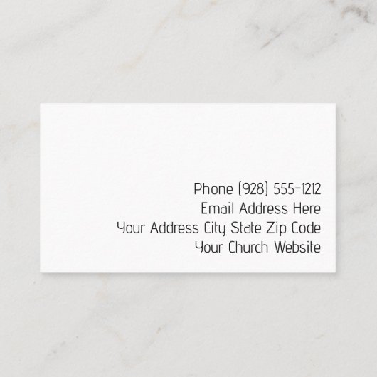 レイク波止場教会の名刺 名刺 (裏面)