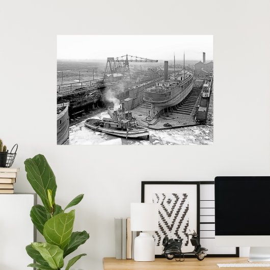 レイク素晴らしスエンジニアリング工事 ポスター (ホームオフィス)