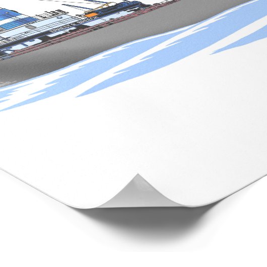 レイク素晴らしスフリーターアーネストR.ブリーチルージュ鋼 ポスター (角)