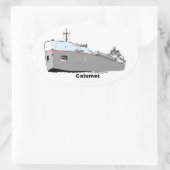 レイク素晴らしスフリーターカルメットex-Roesch 楕円形シール (バッグ)