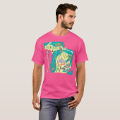 レイク素晴らしス州マップティーミシガンバケーションズカンピ Tシャツ (正面フル)