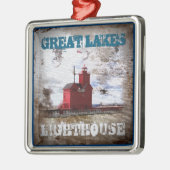 レイク素晴らしス灯台 メタルオーナメント (左)